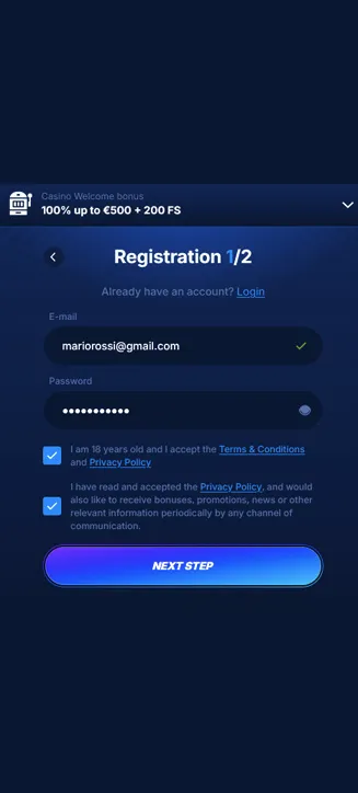 Boomerang Bet Registrierungsprozess auf dem Handy Boomerang Bet Registrierungsprozess auf dem Handy