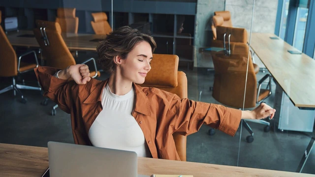 Übung für Menschen, die am Computer arbeiten